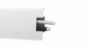 Плинтус ПВХ Arbiton - MACK 60 мм БЕЛЫЙ МАТОВЫЙ 40 60х20х2500